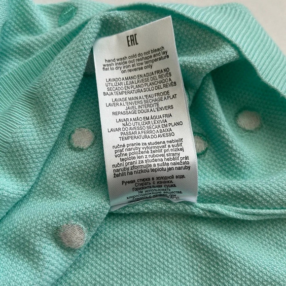 Leo & Ugo Paris Women's Green Polka Dot V-Neck Pullover Sweater Size 3 - Picture 10 of 12